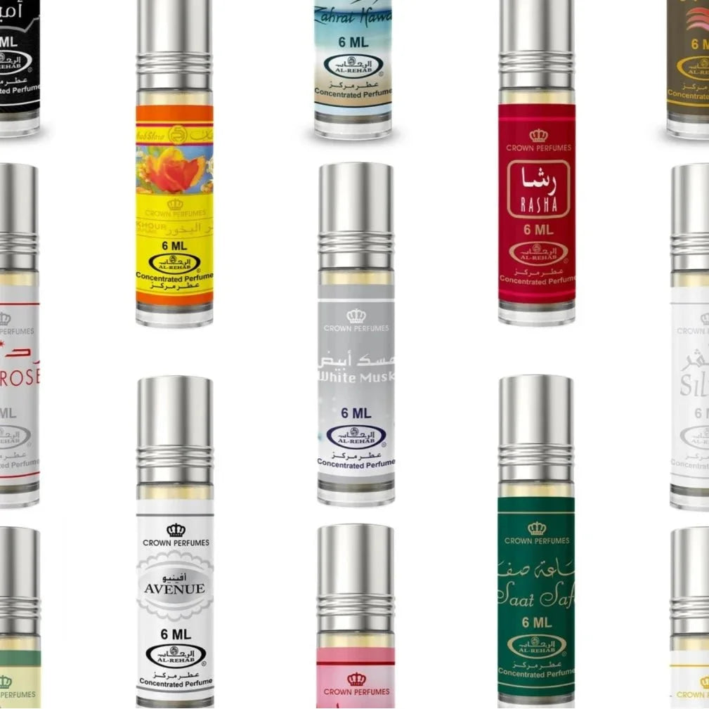 Selectie van parfumolie flesjes voor willekeurige parfumolie of favoriet geur keuze