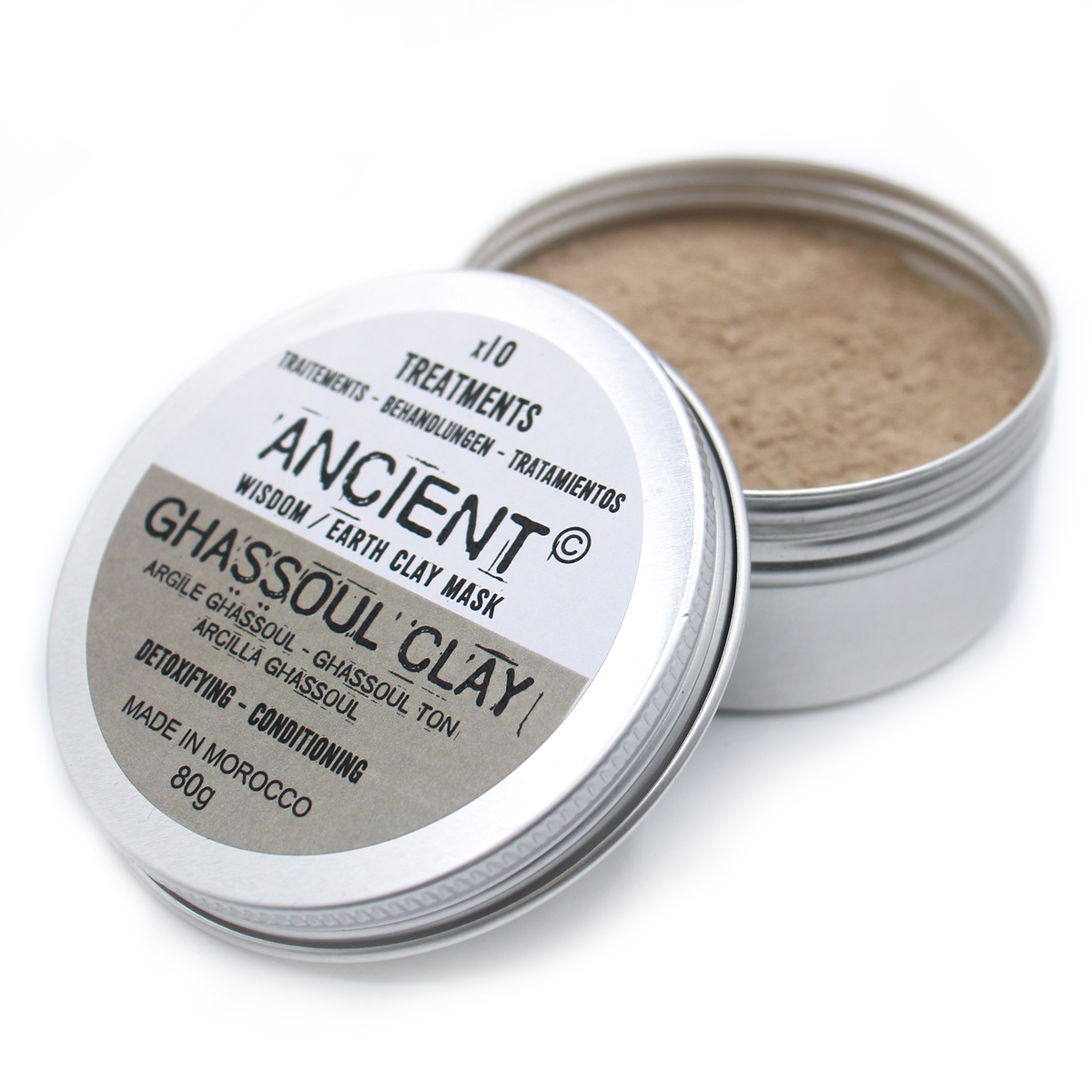 Ancient Wisdom Ghassoul Klei 80 g – Gezichtsmasker