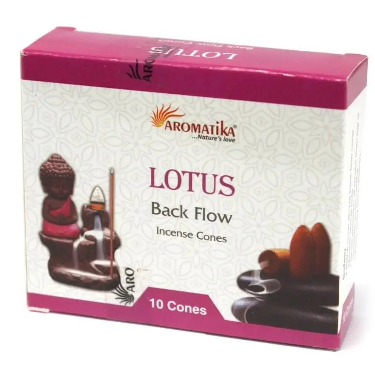 Aromatica Backflow Incense Cones Lotus Backflow Incense Cones - arabmusk.eu