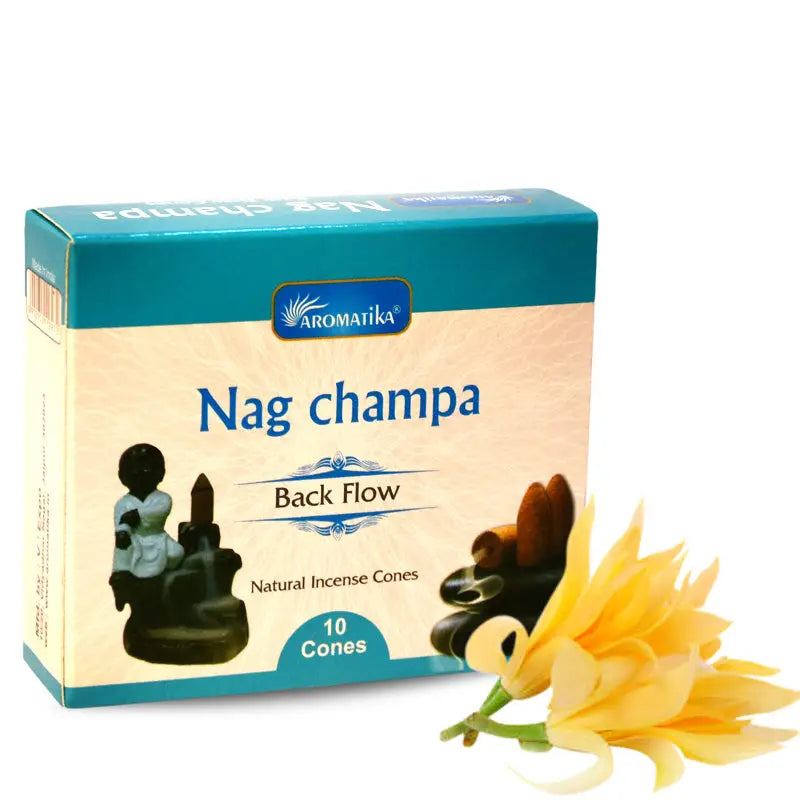 Aromatica Backflow Incense Cones Nag Champa Backflow Incense Cones - arabmusk.eu