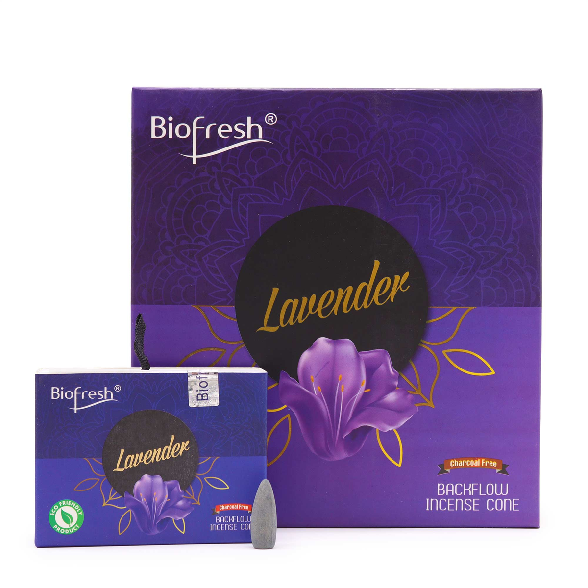 Biofresh Lavendel – Backflow-wierookkegels (40 stuks)