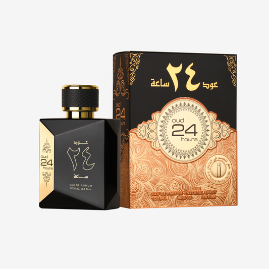 Ard al Zaafaran Oud 24 Hour Eau de Parfum fles en doos