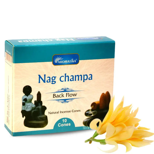 Aromatica Backflow Incense Cones Nag Champa Backflow Incense Cones - arabmusk.eu