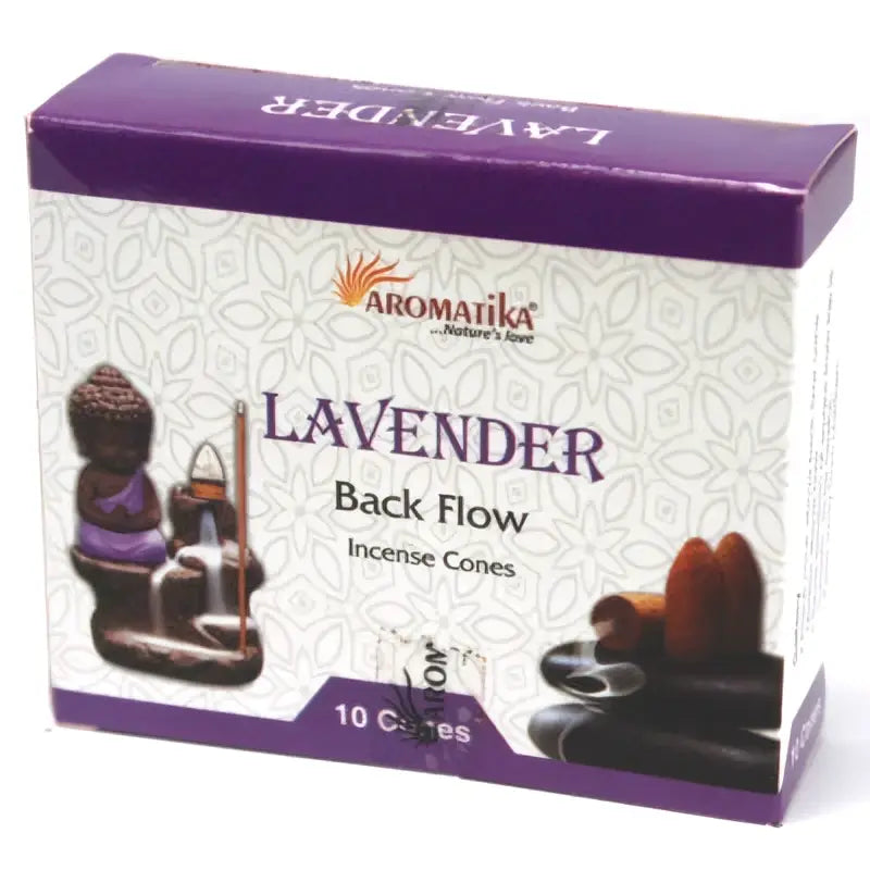 Aromatica Backflow Incense Cones Lavender Backflow Incense Cones - arabmusk.eu