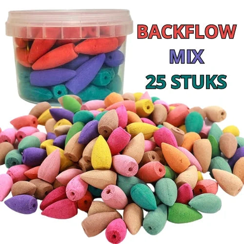 Backflow Wierookkegels - Mix - Wierook