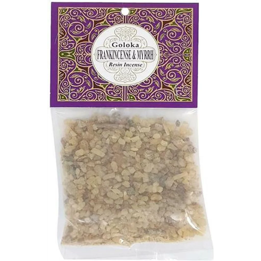 Goloka Frankincense & Myrrh Resin Incense 30g - Wierook