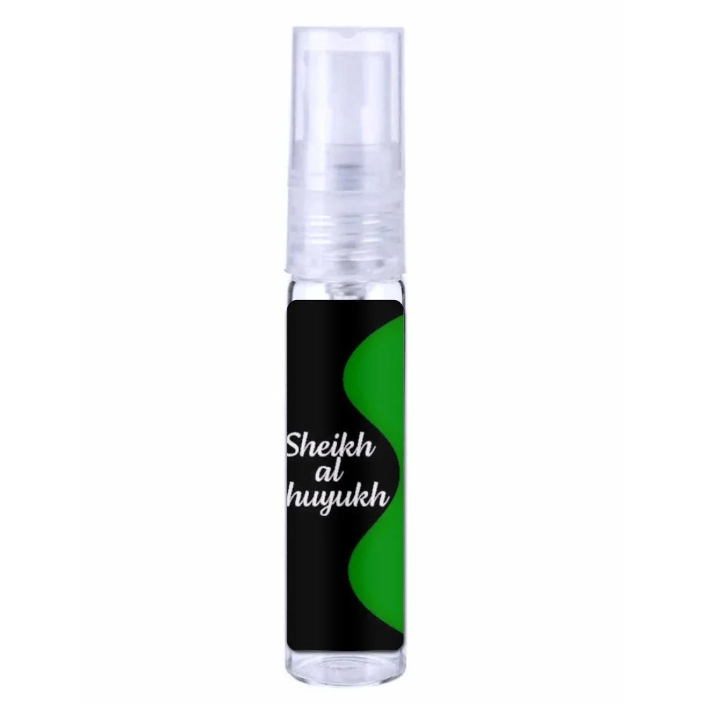 Lattafa Parfum Sheikh zilveren en zwarte parfumfles met modern ontwerp
