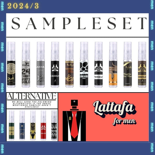 Lattafa Sample Set Top 10 Heren 2024 Q3 - Sampleset