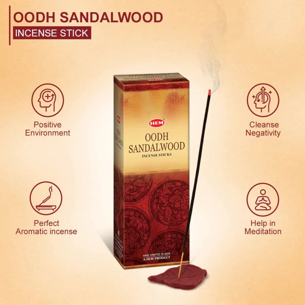 Oodh Sandalwood Wierookstokjes - Wierookstokjes