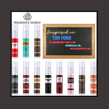 Parfum Decant Set - t Ford Inspired - 11 Delig - Sampleset