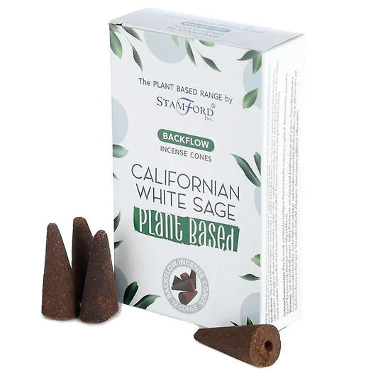 Stamford Californian White Sage Premium Plant Based Backflow Incense Cones - arabmusk.eu