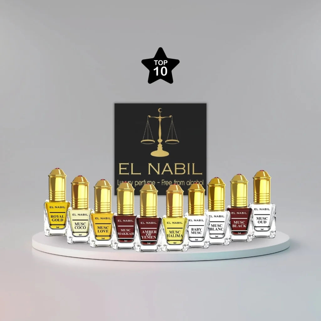 Set van tien El Nabil bundel met Arabische parfum en parfumolie voor luxe geurervaring