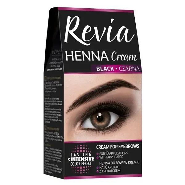 Verona Revia Henna For Eyebrows in Cream - Black