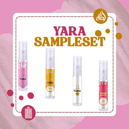 Yara Sampleset biedt verscheidene Yara parfum samples voor een geurnovelle