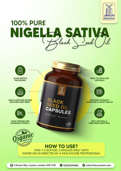 Zwarte komijnzaadolie Capsules – Softgels